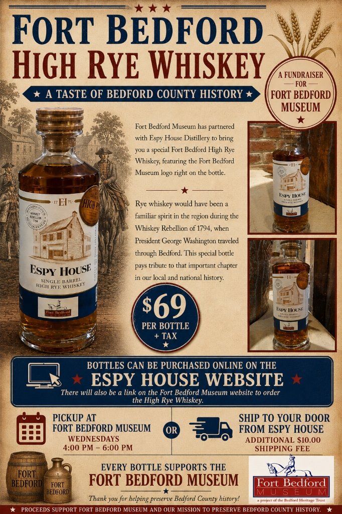 Fort Bedford High Rye Whiskey Flyer
